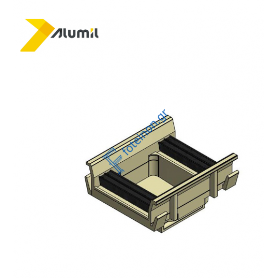 Κάτω κεντρικό στεγανωτικό S560 LT στενού γάντζου Alumil 6603056100