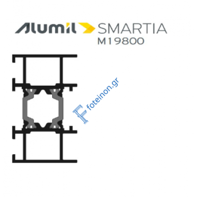 Φυσούνα Μ19833 της σειράς M19800 Alumil 6m σε χρώμα λευκό 9016