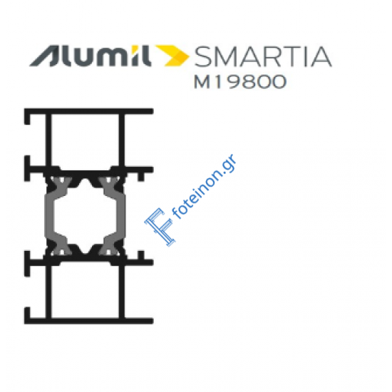 Φυσούνα Μ19833 της σειράς M19800 Alumil 6m σε χρώμα λευκό 9016