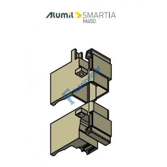 Ζεύγος θερμοδιακοπής χωνευτού οδηγού M4536, M4534, M4532, M4530, M4526, M4568 της σειράς M450 Alumil 3114526000