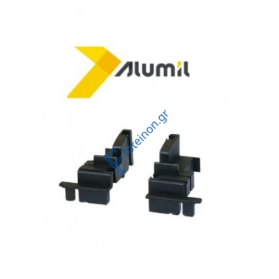 Ζεύγος ταπών προσθέτου M9681 μαύρο 3100968103 Alumil