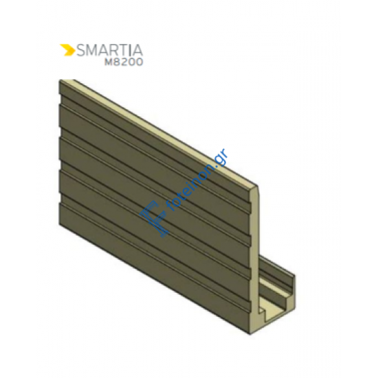 L-ΤΑΚΑΚΙ Μ8200 8+8mm για τετραπλη μεμβράνη ή για τανία led Alumil 8300008200