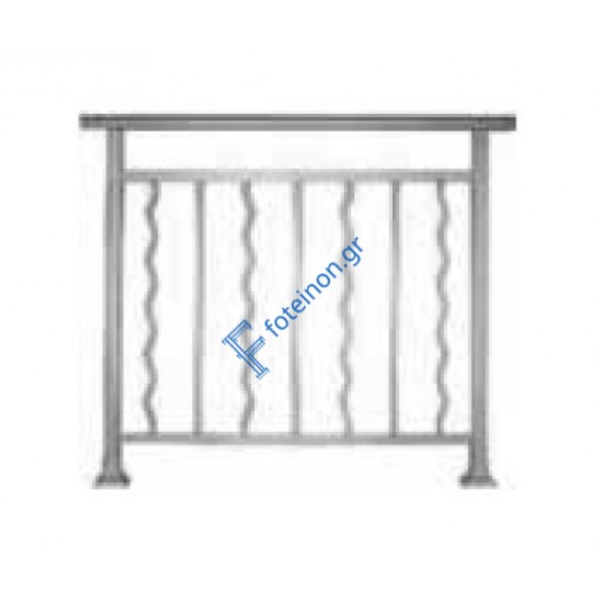 Παραδοσιακό κάγκελο Aluminco 85-56-E (τιμή μέτρου)