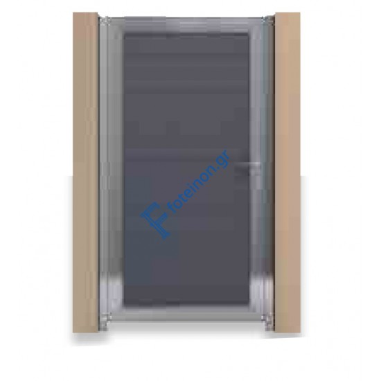 Μονόφυλλη ανοιγόμενη αυλόπορτα Aluminco GC12 100x100 (Ral)