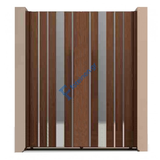 Συρόμενη αυλόπορτα Aluminco GV05 300x150 (Ral)