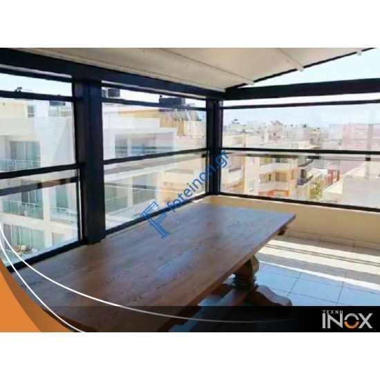 Γκιλοτίνα Αλουμινίου G100 – Ανακλινόμενο Κούφωμα για Επαγγελματικούς Χώρους