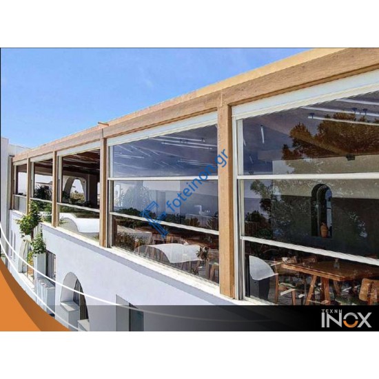 Γκιλοτίνα Αλουμινίου G100 – Ανακλινόμενο Κούφωμα για Επαγγελματικούς Χώρους