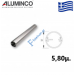 Οδηγός διάτρητος προφίλ Φ26  για κάγκελα αλουμινίου τύπου  INOX F50-306 Aluminco (τιμή βέργας 5,80m.)