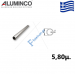 Προφίλ Φ16 για κάγκελα αλουμινίου τύπου INOX F50-300 Aluminco (τιμή βέργας 5,80m)