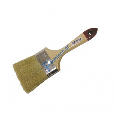 Πινέλο διπλό με ξύλινη λαβή και άσπρη τρίχα 40mm Loutil Parfait P5802-040