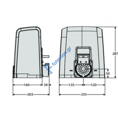 Κιτ Μοτέρ συρόμενης γκαραζόπορτας έως 600kg BFT DEIMOS A600 24V (1 μηχανισμό DEIMOS BT A600,προειδοποιητικό φάρο με κεραία, 1 σετ φωτοκύτταρα,2 τηλεχειριστήρια) 