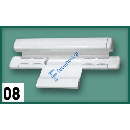 Χούφτα CAL Doublex OVAL με λαβή για φιλητά συρόμενα κουφώματα για πόρτες και παράθυρα λευκή