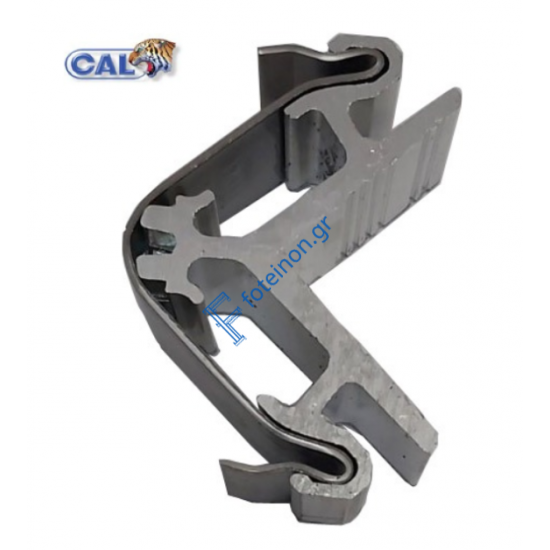 Γωνία γωνιάστρας καρφωτή 23x24.5 για προφιλ S67918 της σειρας S67 Alumil 1132324500CAL