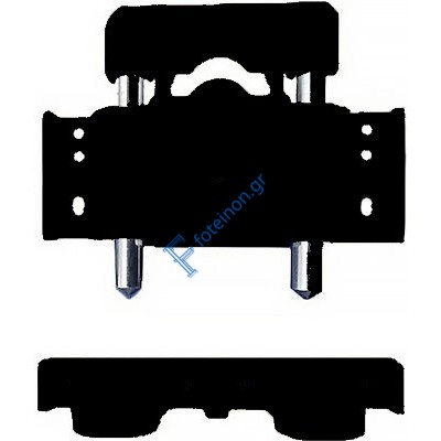 Ασφάλεια αλουμινίων για ανοιγόμενα πορτοπαράθυρα Cal Cobra σε χρώμα μαύρο