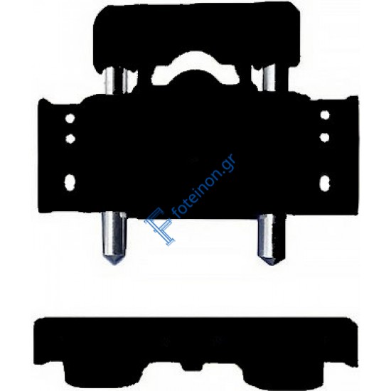 Ασφάλεια αλουμινίων για ανοιγόμενα πορτοπαράθυρα Cal Cobra σε χρώμα μαύρο