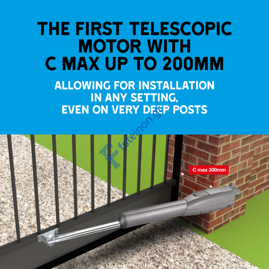 CAME ATS 30 DGS 24V KIT Premium Σετ Μηχανισμού για Δίφυλλες Ανοιγόμενες Γκαραζόπορτες έως 3m φύλλο