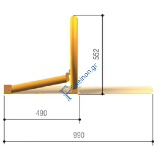 CAME UNIPARK L ΚΙΤ Σετ Αυτόματο Πτυσσόμενο Μπαράκι Πάρκινγκ