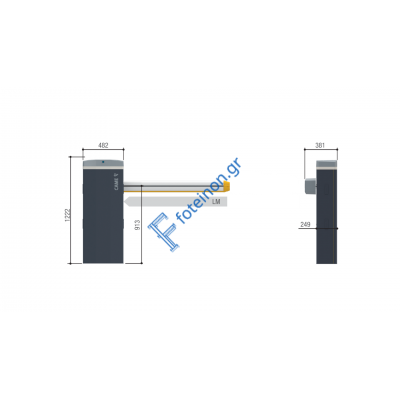 CAME FERNI V KIT Σετ Αρθρωτών Μηχανισμών για Δίφυλλες Ανοιγόμενες Γκαραζόπορτες έως 4m φύλλο
