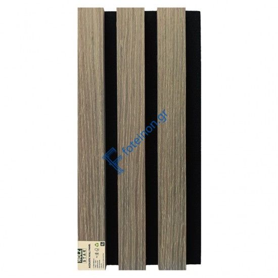 Σανίδα ηχομονωτική (Acoustic wall panel I) 21x600x2800 πηχάκια με καπλαμά χρώμα λαδί κωδ. K3 τιμή φύλλου 1,68m2