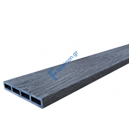 Τάβλα Συνθετικής περίφραξης WPC 2043-13 γκρι με ανάγλυφα νερά ξύλου 3D Dedron 20x130x3900mm κωδ. 2043-13 (τιμή βέργας)