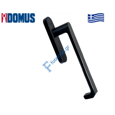 Λαβή Skyline καρέ για ανασυρόμενα συστήματα μαύρη 7170M Domus