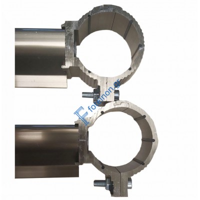 Απλώστρα τύπου inox για στρογγυλή κουπαστή σε χρώμα Ανοδίωση Bronze