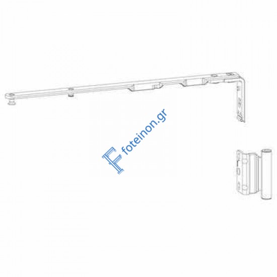 ΨΑΛΙΔΙ ΚΑΣΑΣ (ΜΠΡΑΤΣΟ ΨΑΛΙΔΙΟΥ) 9/18mm GU UNIJET Sw:1201-1450mm ΔΕΞΙ 6-39116-18-R-1 (3) 4161618100 ΠΕΡΙΜΕΤΡΙΚΟΥ ΜΗΧΑΝΙΣΜΟΥ GU