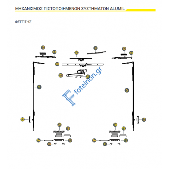 ΕΝΙΣΧΥΣΗ ΓΙΑ ΜΟΝΟΚΟΜΑΤΟ ΣΥΡΤΗ (ΠΛΑΤΟΥΣ) UNI-JET SH:451-720 1ML V1 6-32010-00-0-1 (25) 4163201000 ΠΕΡΙΜΕΤΡΙΚΟΥ ΜΗΧΑΝΙΣΜΟΥ GU