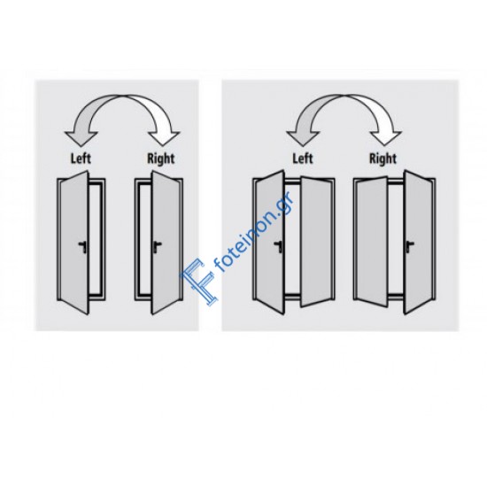 Πόρτα αποθήκης Interno by Alumil σε χρώμα γκρί (RAL 7035)