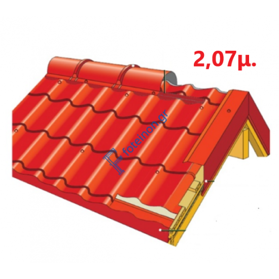 Πάνελ Κεραμίδι με πλανισμένο ξύλο 2,07μ. LEB