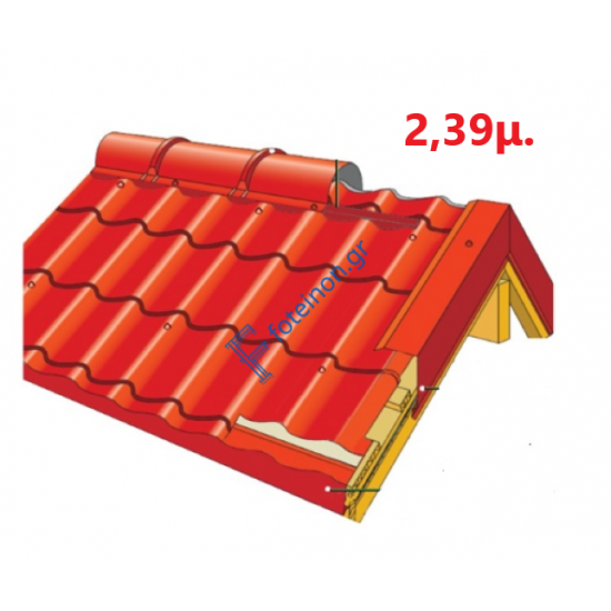 Πάνελ Κεραμίδι με πλανισμένο ξύλο 2,39μ. LEB