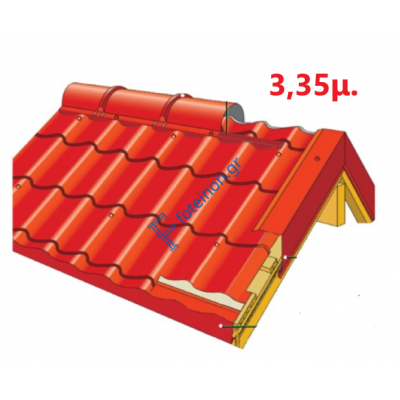 Πάνελ Κεραμίδι με πλανισμένο ξύλο 3,35μ. LEB