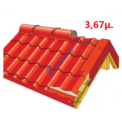 Πάνελ Κεραμίδι με πλανισμένο ξύλο 3,67μ. LEB