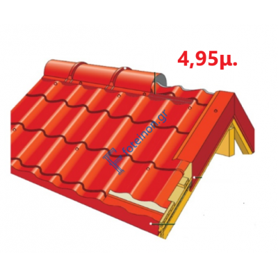 Πάνελ Κεραμίδι με πλανισμένο ξύλο 4,95μ. LEB