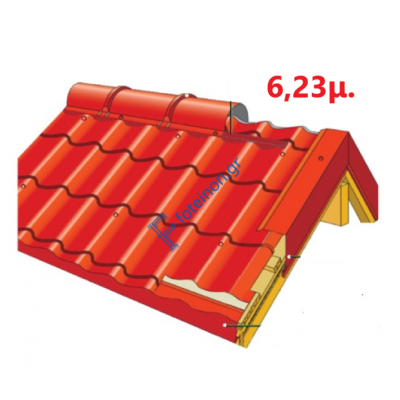 Πάνελ Κεραμίδι με πλανισμένο ξύλο 6,23μ. LEB