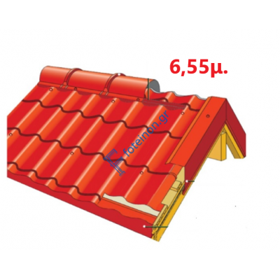 Πάνελ Κεραμίδι με πλανισμένο ξύλο 6,55μ. LEB