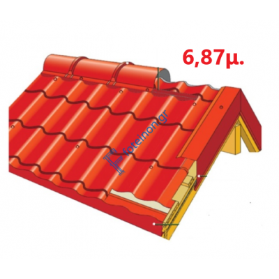 Πάνελ Κεραμίδι με πλανισμένο ξύλο 6,87μ. LEB