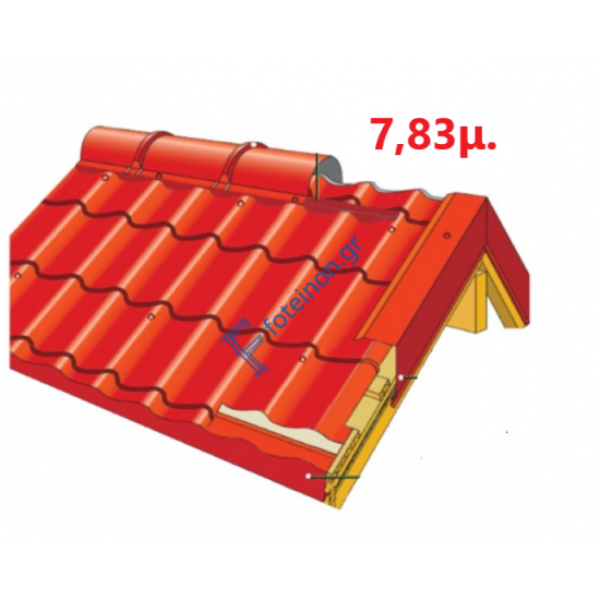 Πάνελ Κεραμίδι με πλανισμένο ξύλο 7,83μ. LEB