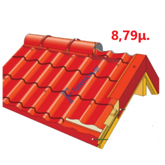 Πάνελ Κεραμίδι με πλανισμένο ξύλο 8,79μ. LEB