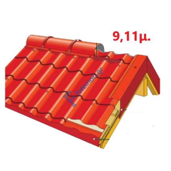 Πάνελ Κεραμίδι με πλανισμένο ξύλο 9,11μ. LEB