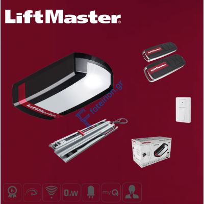 LiftMaster LM 80 ΚΙΤ Σετ Μοτέρ για Γκαραζόπορτα Οροφής έως 16,5m²