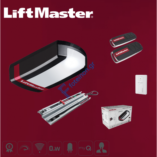 LiftMaster LM 80 ΚΙΤ Σετ Μοτέρ για Γκαραζόπορτα Οροφής έως 16,5m²