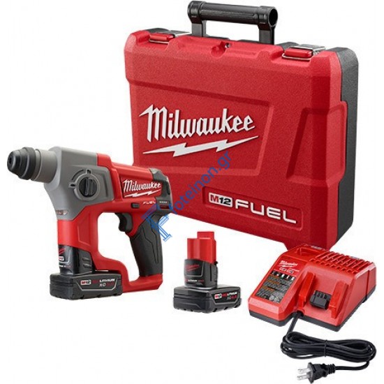 Περιστροφικό κρουστικό πιστολέτο Milwaukee M12 CH-402C 12V 2x4Ah(4933441475)
