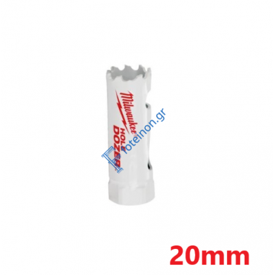 Ποτηροτρύπανο Milwaukee 20mm διάμετρος (ΒΑΘΟΣ ΚΟΠΗΣ 41mm)