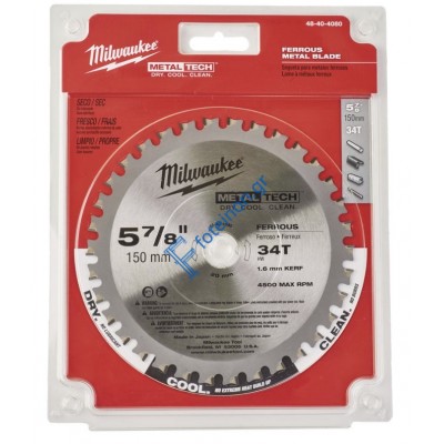 ΜΕΤΑΛΛΙΚΟΣ ΔΙΣΚΟΣ Milwaukee 48404080 150x20x34