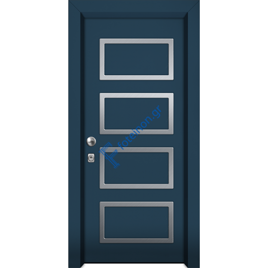 Πόρτα ασφαλείας αλουμινίου Inox Nexus A225