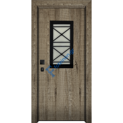 Πόρτα ασφαλείας Laminate(έξω-έσω) Nexus S602 (λαμπάς έως 24cm)