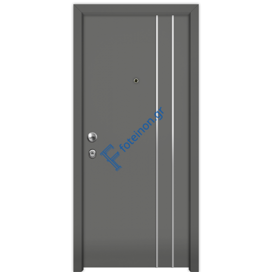 Πόρτα ασφαλείας αλουμινίου Bond Nexus S632 grey