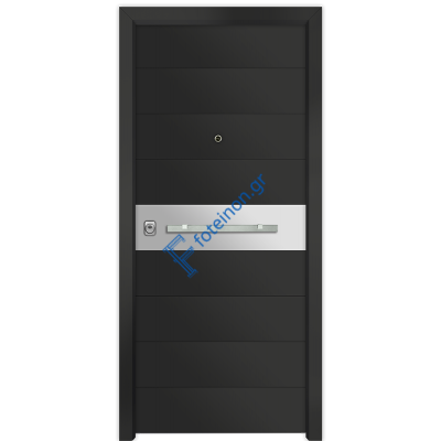 Πόρτα ασφαλείας αλουμινίου ραμποτέ Nexus S650 Grey Inox