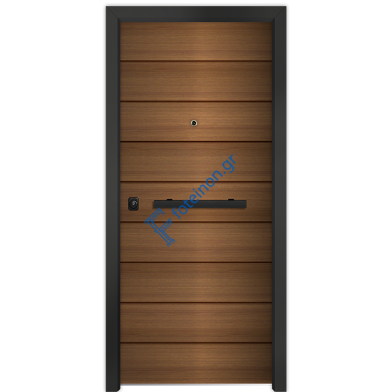 Πόρτα ασφαλείας αλουμινίου ραμποτέ Nexus S650 Woodblack